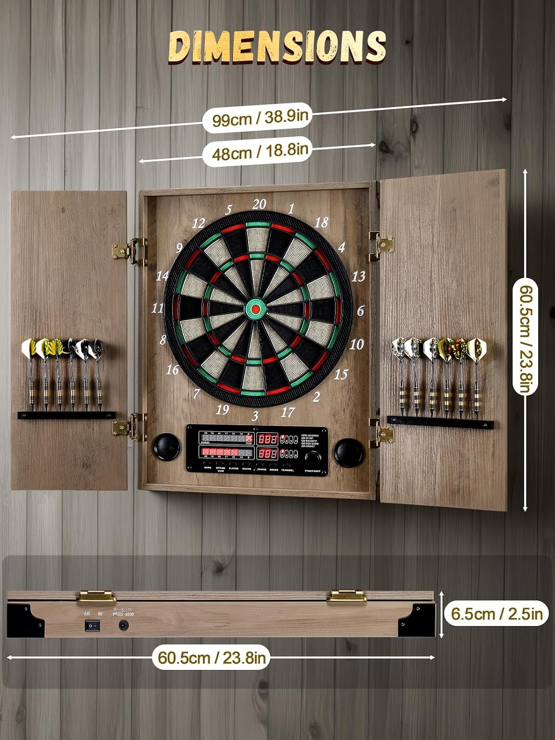 ^Bersaglio Elettronico per Fre - Electronic Dartboard Cabinet recensione e prezzo