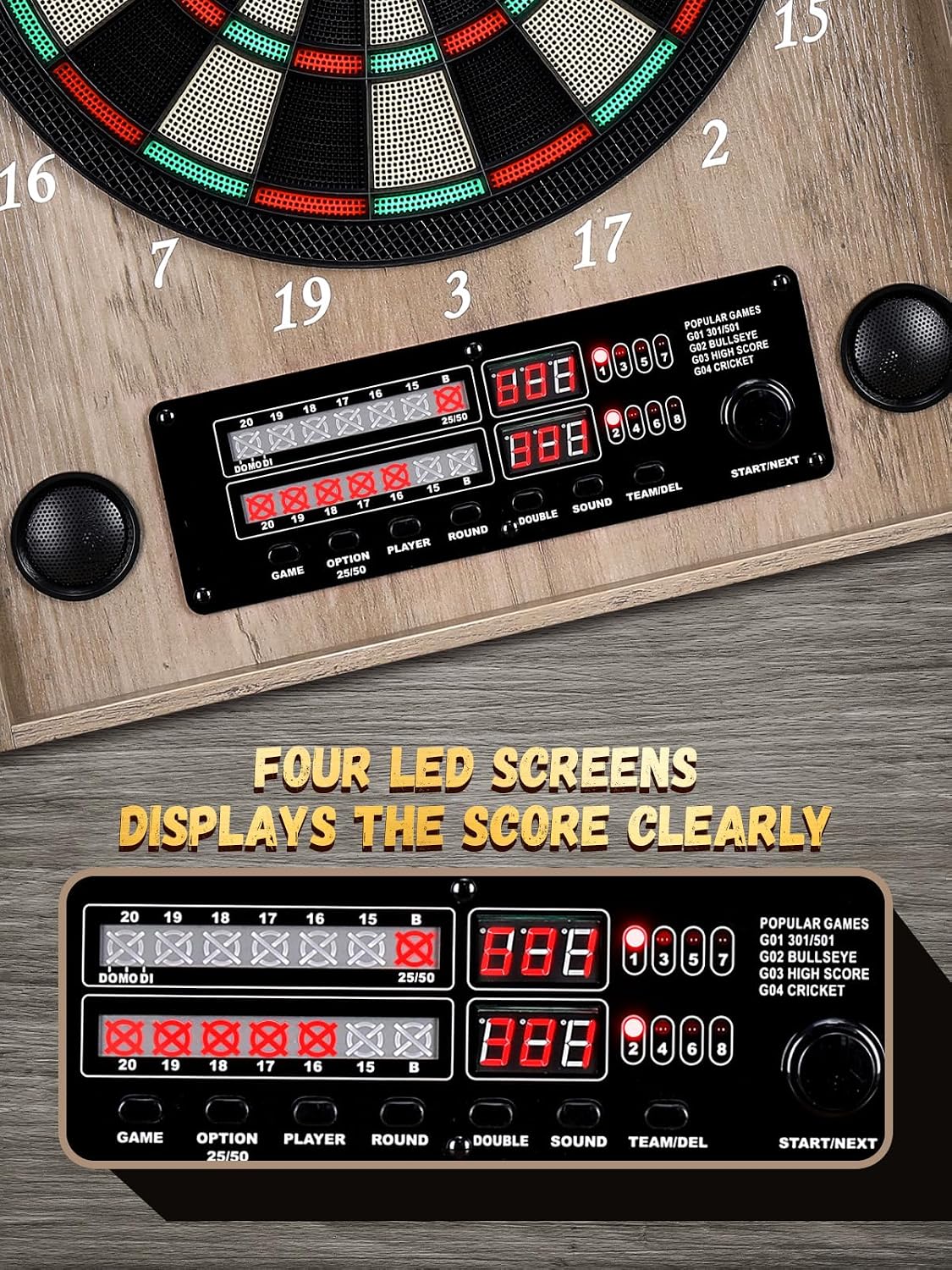 ^Bersaglio Elettronico per Fre - Electronic Dartboard Cabinet recensione e prezzo